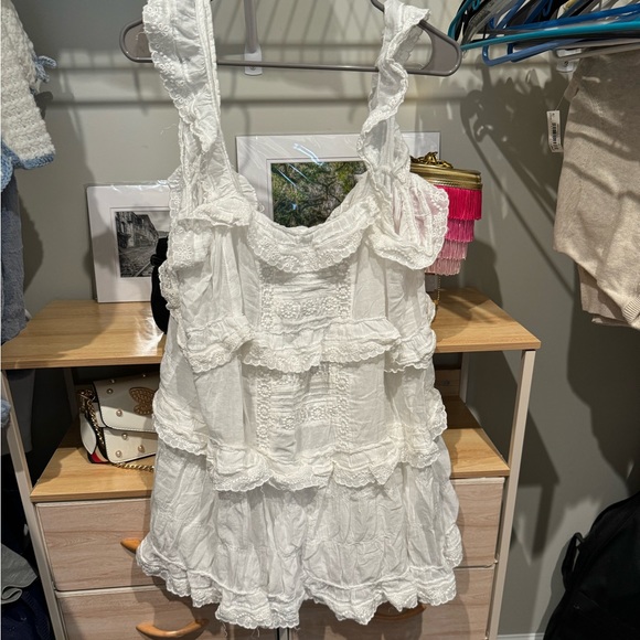 Free People Intimately - Tiered and True Romper in Ivory - Picture 7 of 9